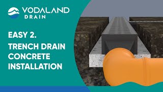 Vodaland - Easy 1 Trench Drain Installation Video