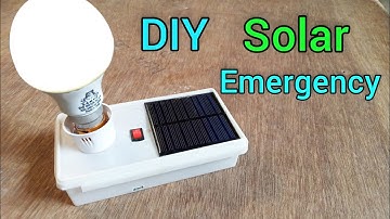 DIY Solar Light || Solar Emergency Light Making @TechnoTopics