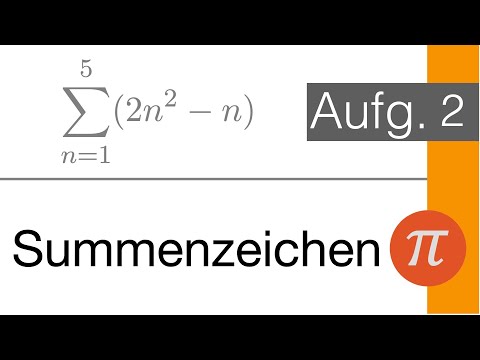Summenzeichen am Beispiel