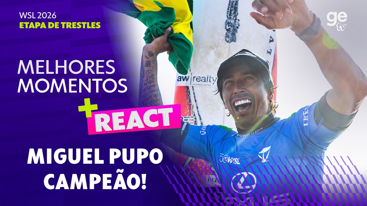 MIGUEL PUPO É CAMPEÃO DA ETAPA DE TRESTLES!! | MELHORES MOMENTOS | WSL 2026 | ge tv