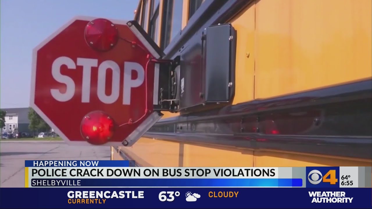 Shelbyville police crack down on school bus violators - YouTube