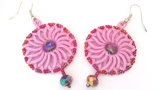 Круглые серьги Зефирки фриволите иглой мк для начинающих. DIY earrings Zephyrki frivolite needle Круглые серьги Зефирки фриволите иглой мк для начинающих. DIY earrings Zephyrki frivolite needle