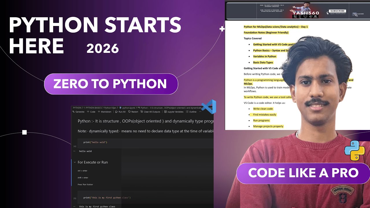 Start Python the Right Way | VS Code, Variables & Data Types