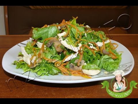 სოკოს სალათი ქათმით