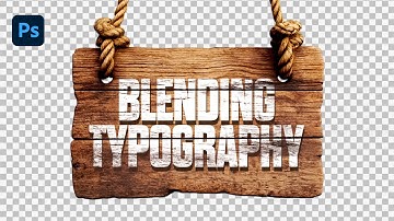 How To Blend Text in Photoshop in 1 MINUTE !!