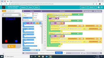 how to make bouncy ball game in code.org
