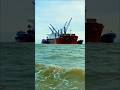 সমুদ্রের মাঝে জাহাজের দৃশ্য। #sea #ship #travel #shorts #video