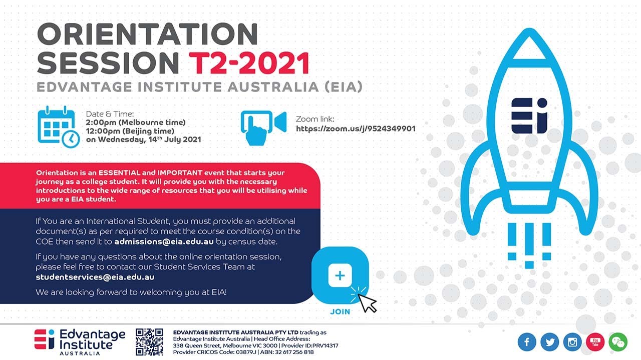 Orientation Day For Bachelor of Marketing Students - Term 2, 2021