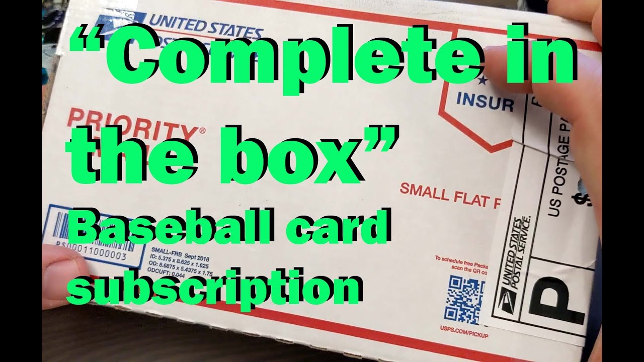 In the Box" subscription baseball card box break! YouTube
