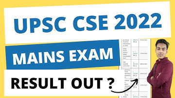 upsc cse mains result 2022 | upsc mains civil services result 2022
