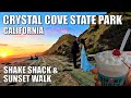 Crystal cove walk shake shack  epic sunset  wedding party