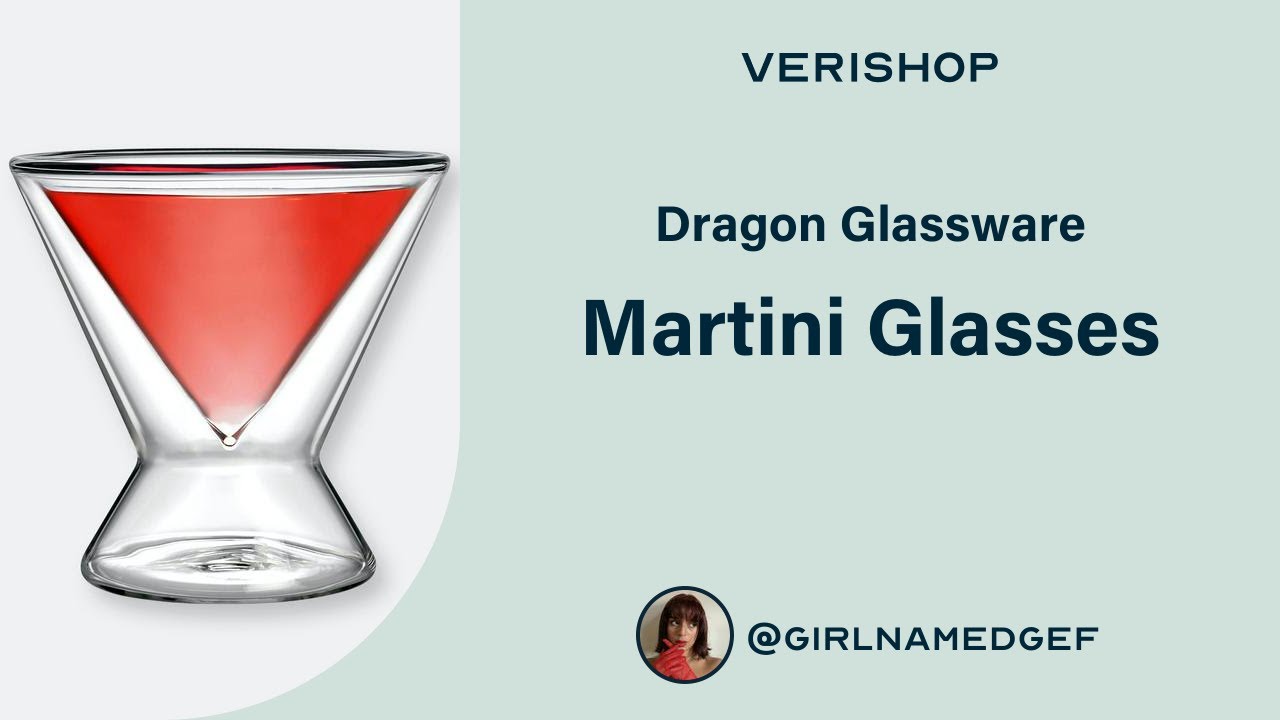 Stemless Martini Glasses by Dragon Glassware