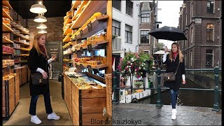 Vlog Amsterdam * цветочный рынок, кафешки, магазины *