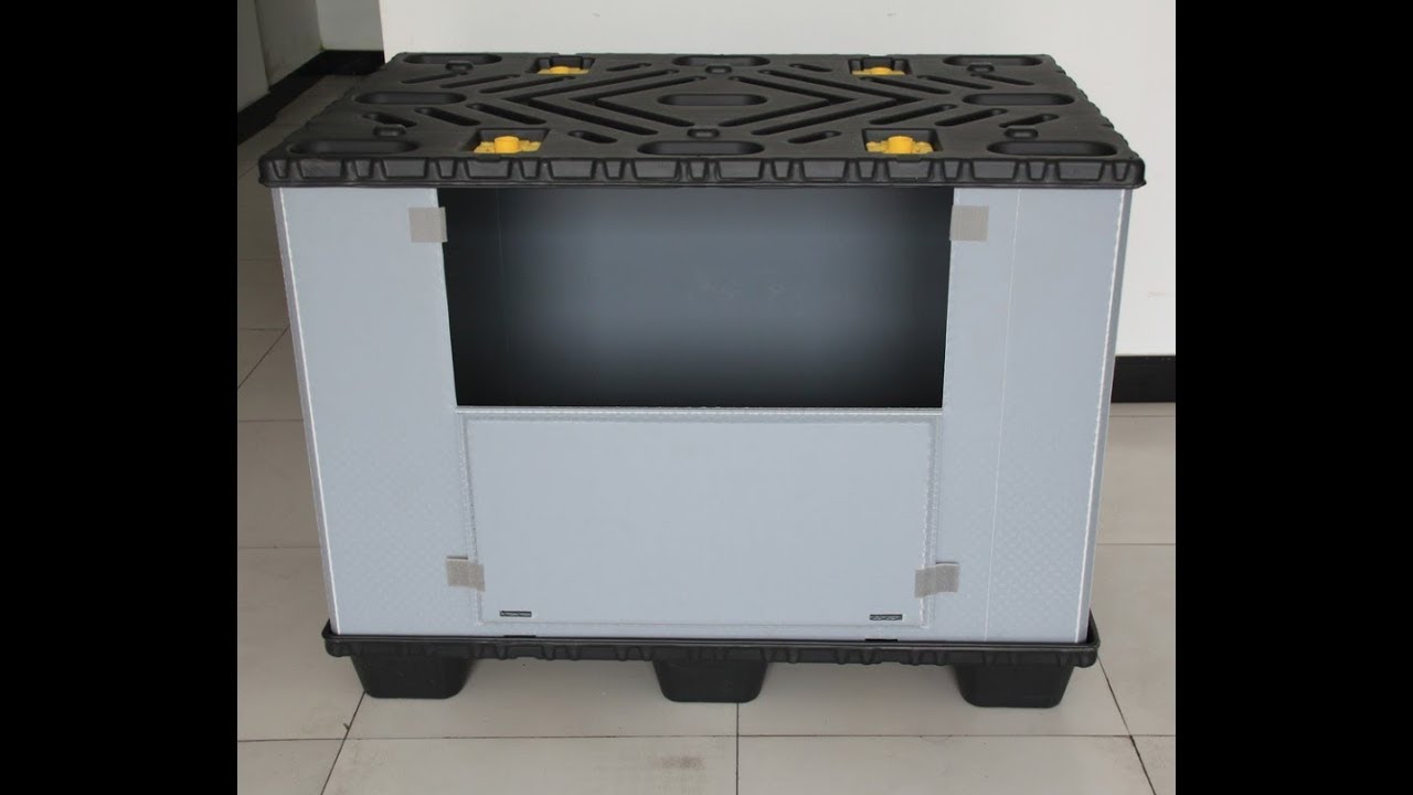 Plastic Pallet Box, Sleeve Packs, Collapsible Bulk Container