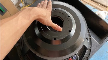 Vệ sinh xong lô sub 50 siêu khủng AudioPower. Dùng bass râu ngược RCF, Từ 290, côn 125 siêu bạo lực