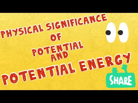 Potential energy and potential (physical significance)