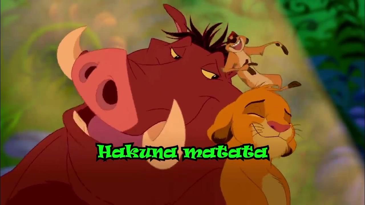 Hakuna Matata karaoke Italiano YouTube