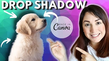 How to add a DROP Shadow effect on your photos in CANVA step by step