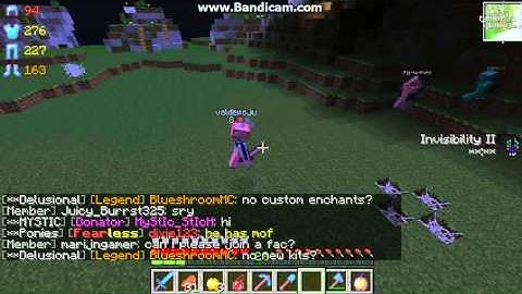 Icynovia hacking on Fearpvp