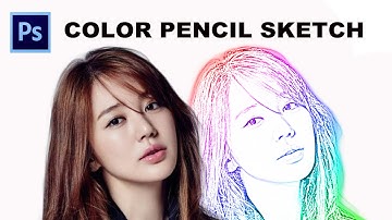 TUTORIAL PHOTOSHOP - COLOR PENCIL SKETCH EFFECT