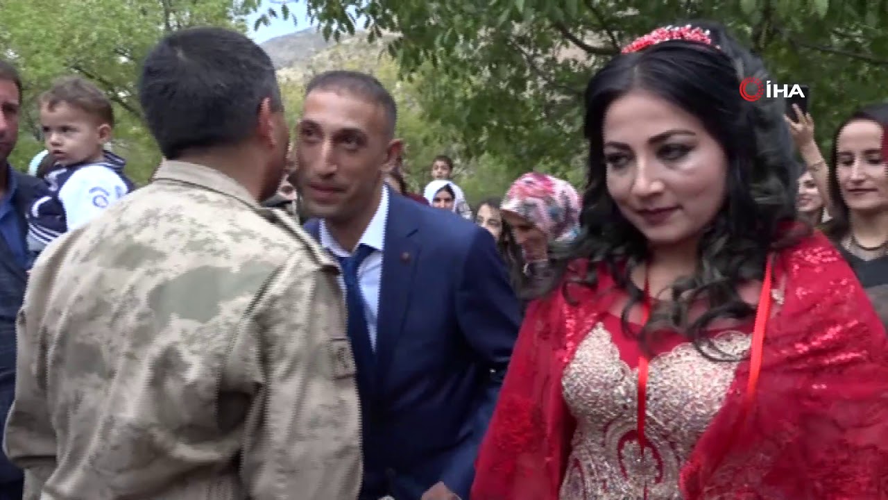 #Şırnak #Beytüşşebap'ta Asker ile aşiret kızı evlendi, düğünde kardeşlik mesajları verildi HD