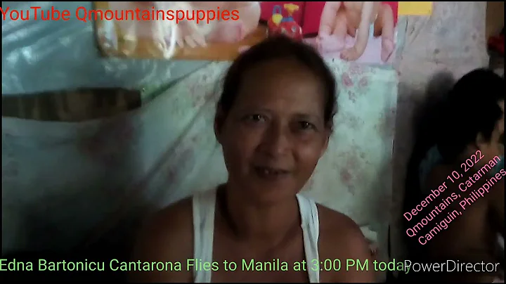 Edna B. Cantarona is bound for Manila this 3PM via...