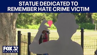 Statue dedicated to remember Plainfield hate crime victim