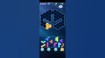 Block! Hexa Puzzle~HexaMage D block 10 to 11 levels~ level-47