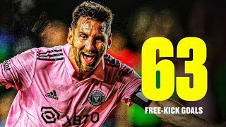 Lionel Messi - All 63 Free Kick Goals - With Commentaries.