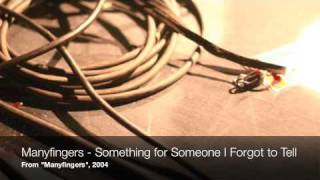 Manyfingers - Something for Someone I Forgot to Tell