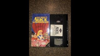 Opening of Disney's Alice in Wonderland Mid 1986 VHS