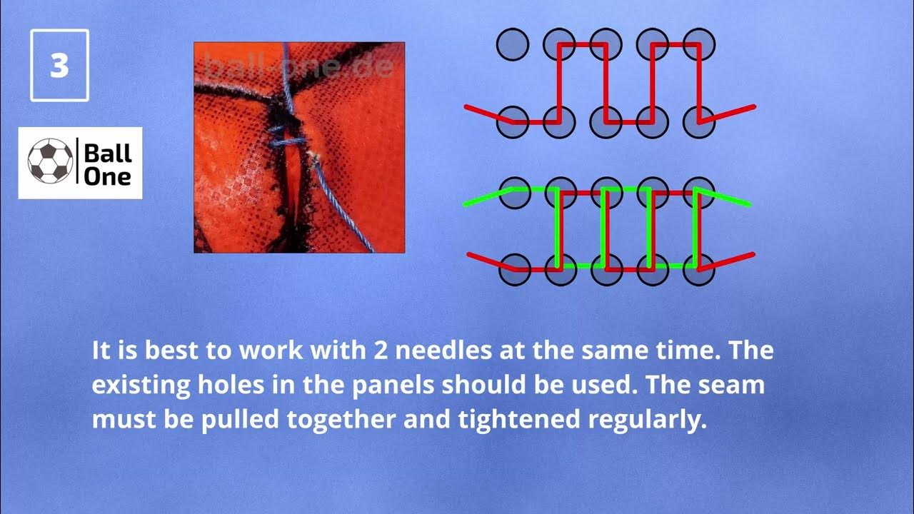 How to repair a broken soccer ball seam Ball One YouTube