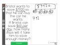 Bristol's Savings and Division Problems