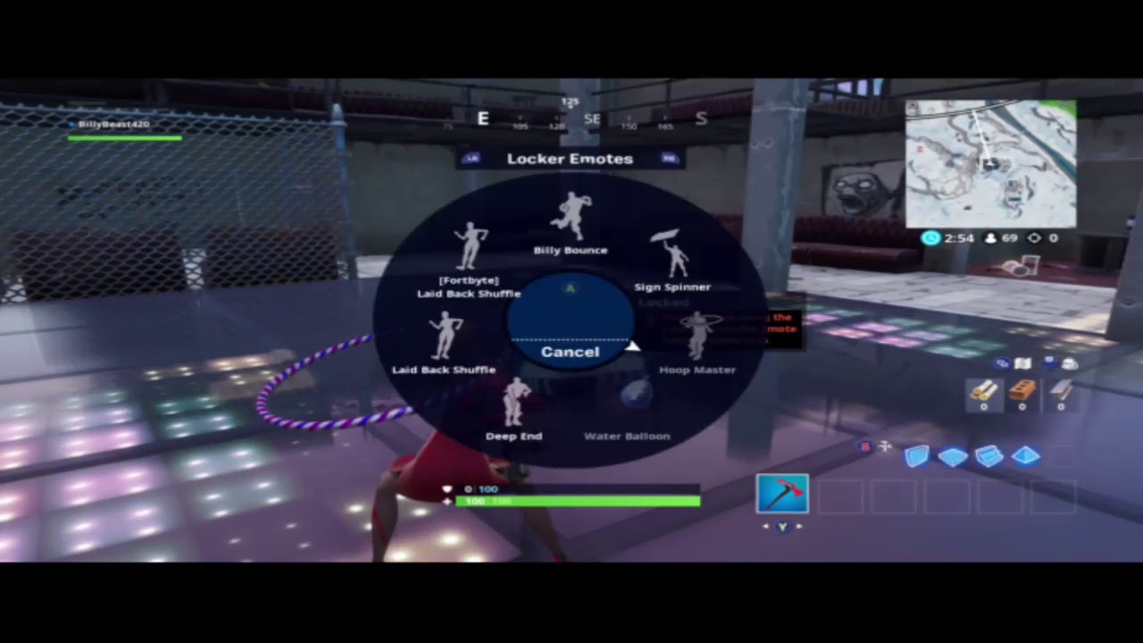 Fortbyte 05 Location 'Accessible by using laid back shuffle emote inside a dance club'