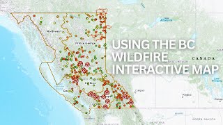 How to use the BC Wildfire Map screenshot 1