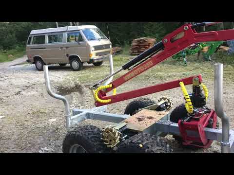 Compact Hydraulic Timber Trailer