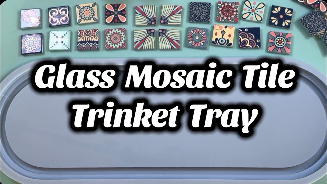 レジンボード 240 Resin Trinket Tray With Mosaic Tiles - YouTube