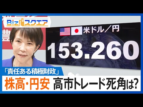 一時1ドル153円台　株高・円安の「高市トレード」に死角は？　円安が招く物価高懸念…高市総裁に求められる政策【Bizスクエア】