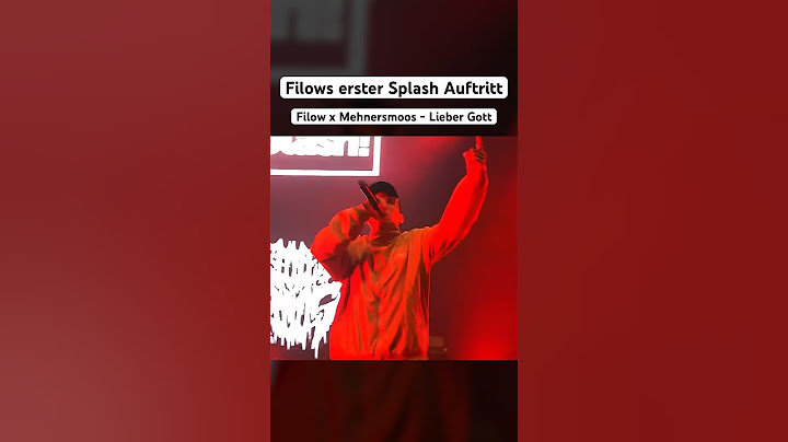 Filows erster Auftritt auf dem Splash Festival und performt mit Mehnersmoos - Lieber Gott #filow