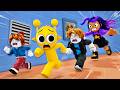 CAN SPRUNKI AND HIS FRIENDS RUN AWAY FROM LILY LOVE BRAIDS? #roblox #obby