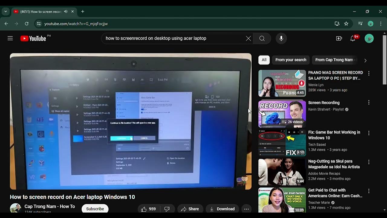 how-to-screen-record-on-acer-laptop-windows-10-youtube-and-chrome-youtube