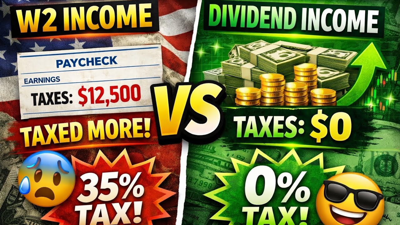 W-2 vs Dividend Income: How the Wealthy LEGALLY Pay Less in Taxes 💸