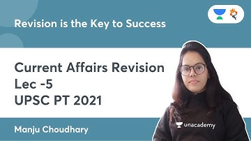 Current Affairs Revision | Lecture 5 | UPSC PT 2021 | Muhim | Manju Ma