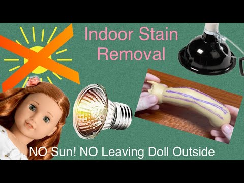 How to Remove Doll Stains FAST || I tried different American Girl Doll indoor stain removal methods.