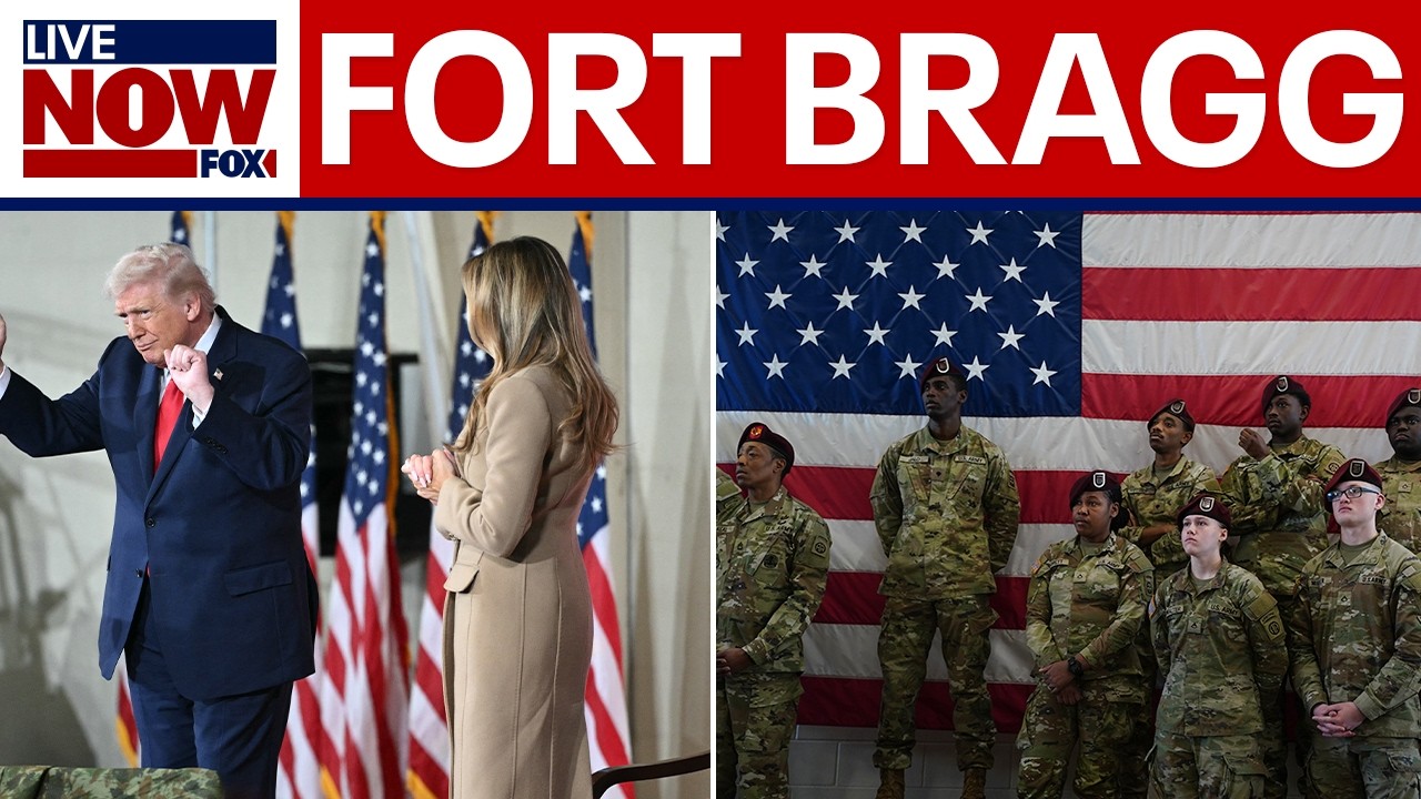 Trump speaks to troops in North Carolina