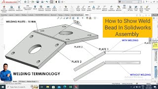 Solidworks Weldments Tutorials | How to Insert Weld Bead On Solidworks Assembly