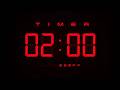 2 Minute Countdown Timer ⏱ Digital RED Clock with Alerts ⭕️
