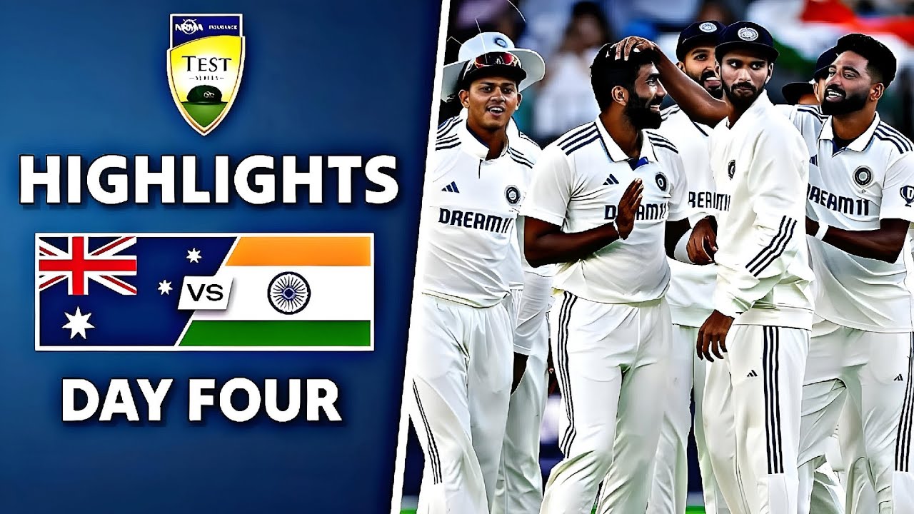 HIGHLIGHTS. INDIA VS AUSTRALIA 1St Test Day 4 2024 Full Match YouTube
