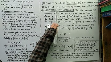 What is an ordered pair? | Formal definition of an ordered pair | Equality of ordered pairs.