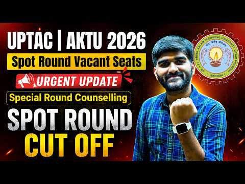 Uptac Spot Round Registration Started😳✅ | Aktu Seat Vacancy | Aktu Special Round Counselling Cut Off